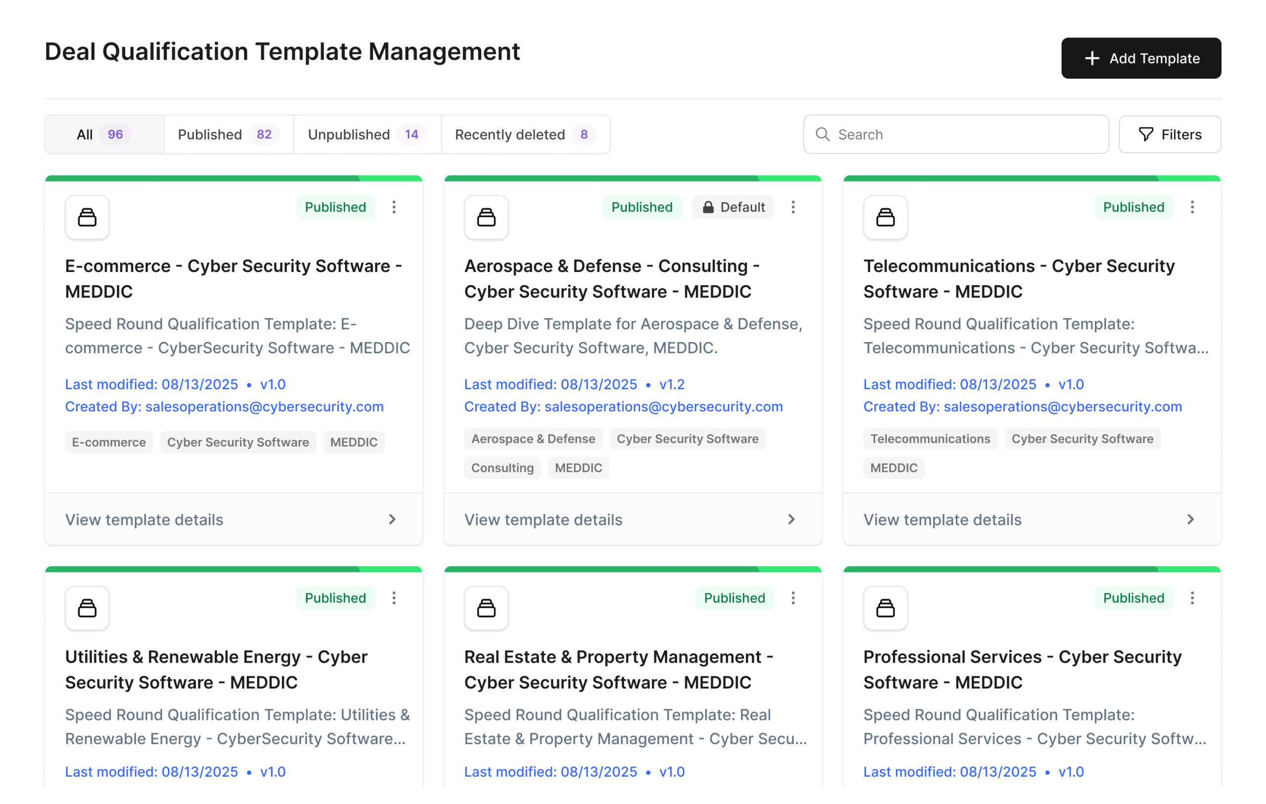 Template Library & Configurator