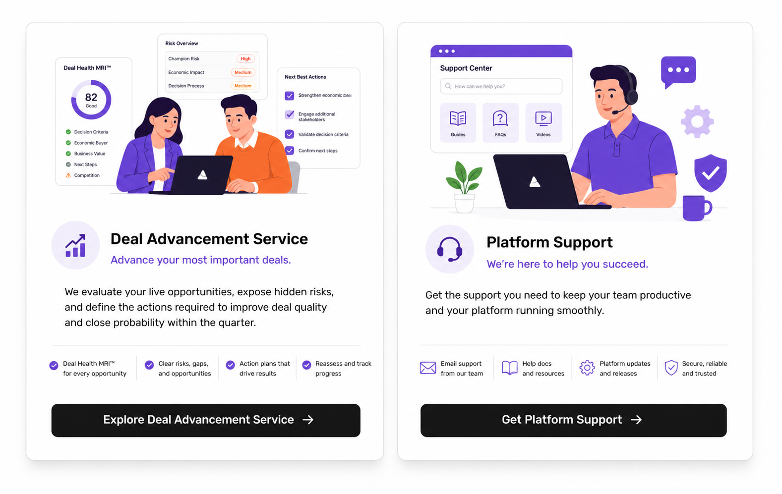 Deal Advancement Service and Platform Support