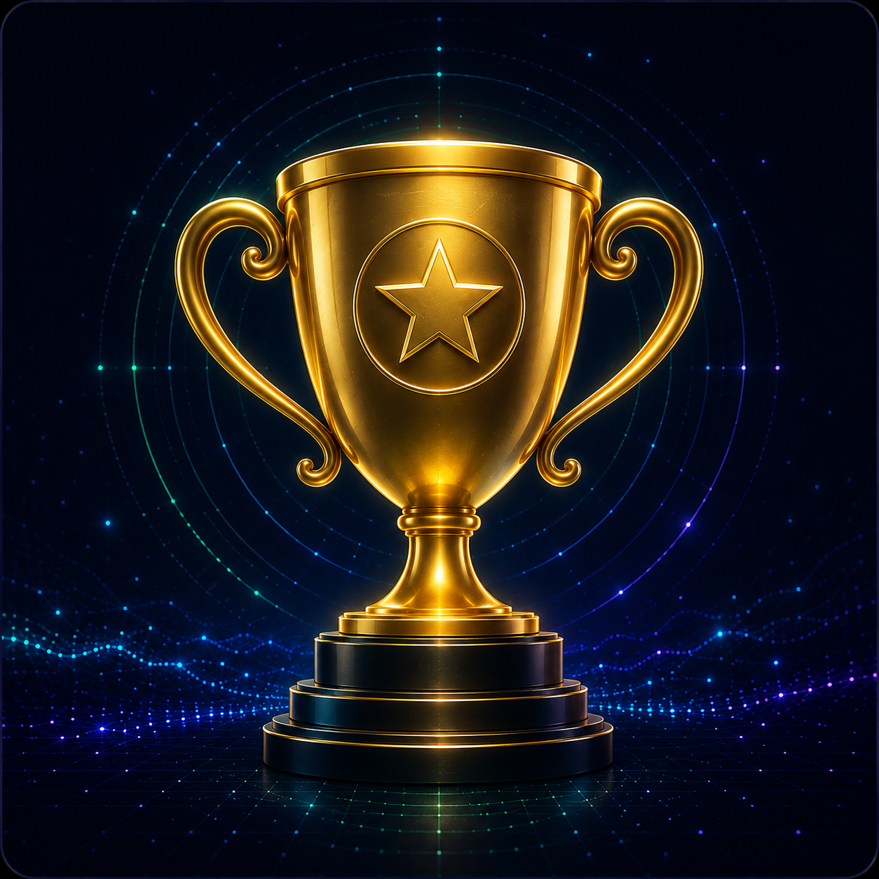 Nello’s Win Room™ trophy visual representing AI-powered win strategy, strategic focus, and a stronger path to winning complex sales opportunities.